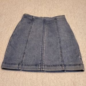 Free People Denim Mini Skirt